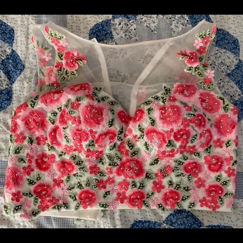 2 piece prom dress